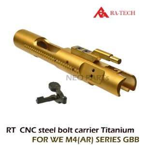 RT CNC STEEL BOLT CARRIER TITANIUM / WE AR 시리즈용 CNC스틸볼트(티타늄칼라)